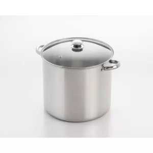 ExcelSteel 20 qt. Stainless Steel Stock Pot with Glass Lid