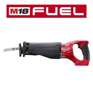 Milwaukee M18 FUEL 18-Volt 1/2 in. Lithium-Ion Brushless Cordless Impact Wrench w/ Friction Ring & Reciprocating Saw 2 Batteries